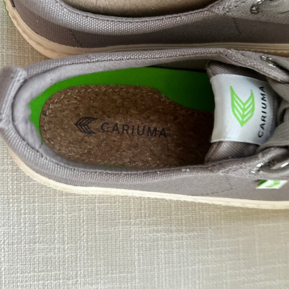 NWT Cariuma Gray Canvas OCA Low Cap Sneakers - women's size 5 - Picture 5 of 7